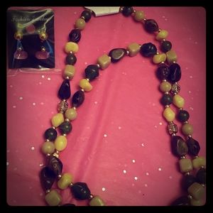 Necklace and earrings